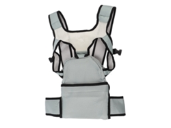 Banco De Apoyo Lumbar Portátil Y Ajustable Para Bebés - Diseño Ergonómico Y Seguro - Azul Claro