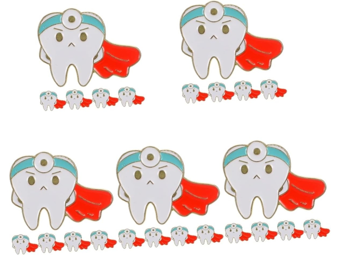 Broche De Diente, Pasador, Portacepillos De Baño, Molares, Lindo Broche, Precioso