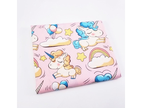 Patchwork Imprimido De Unicornio Patchwork De Algodón Puro Material De Costura De Bricolaje De Tela De La Serie De Estrellas Rosa (8 Estilos - 100X...
