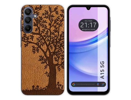 Funda Silicona para Samsung Galaxy A15 diseño Cuero 03 Dibujos TUMUNDOSMARTPHONE