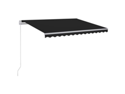Maison Exclusive - Toldo Manual Retráctil Con Led Antracita 300x250 Cm