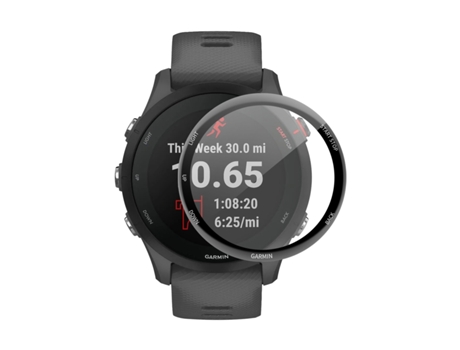 1 pieza para Garmin Forerunner 255S ENKAY Hat-Prince 3D pieza de borde suave de cobertura total + película protectora de pantalla PMMA HD