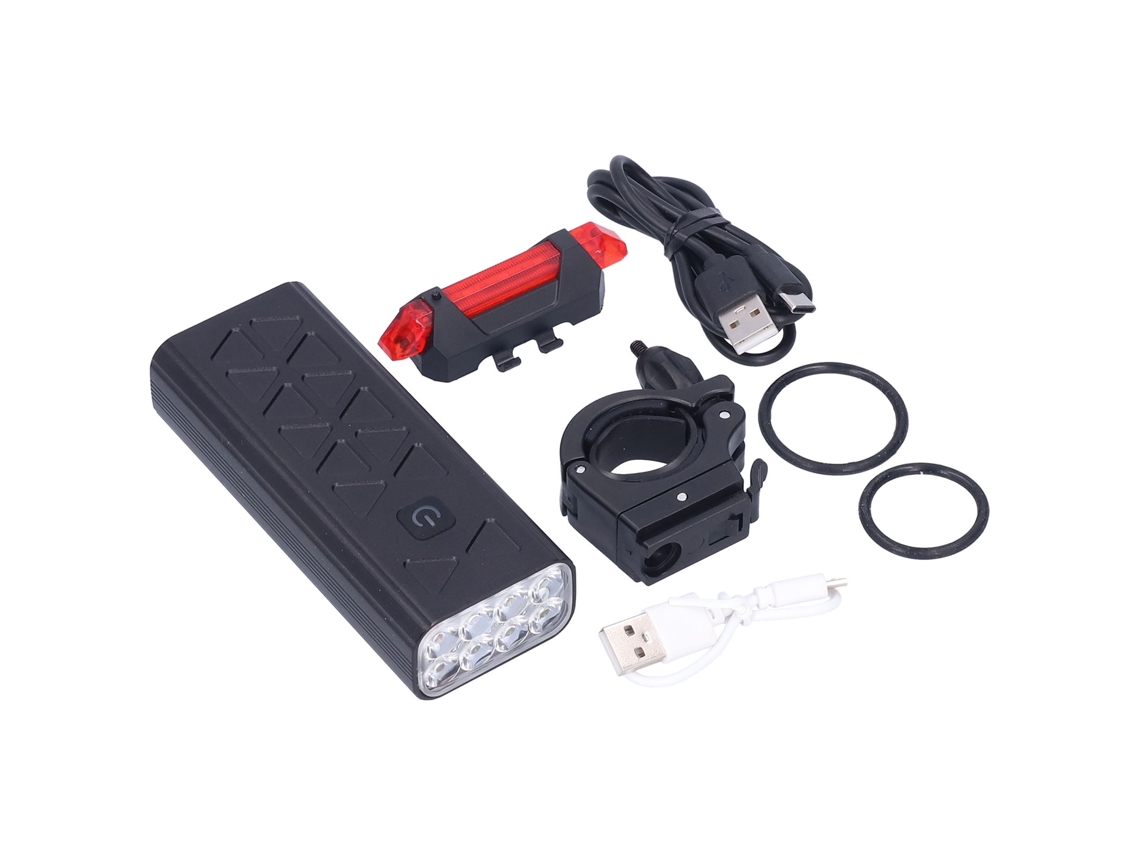 2026-farol Para Bicicleta Recargable 5 Modos De Luz 8 Led Multifuncional 2 En 1 Para Bicicleta De Montaña Y Accesorios