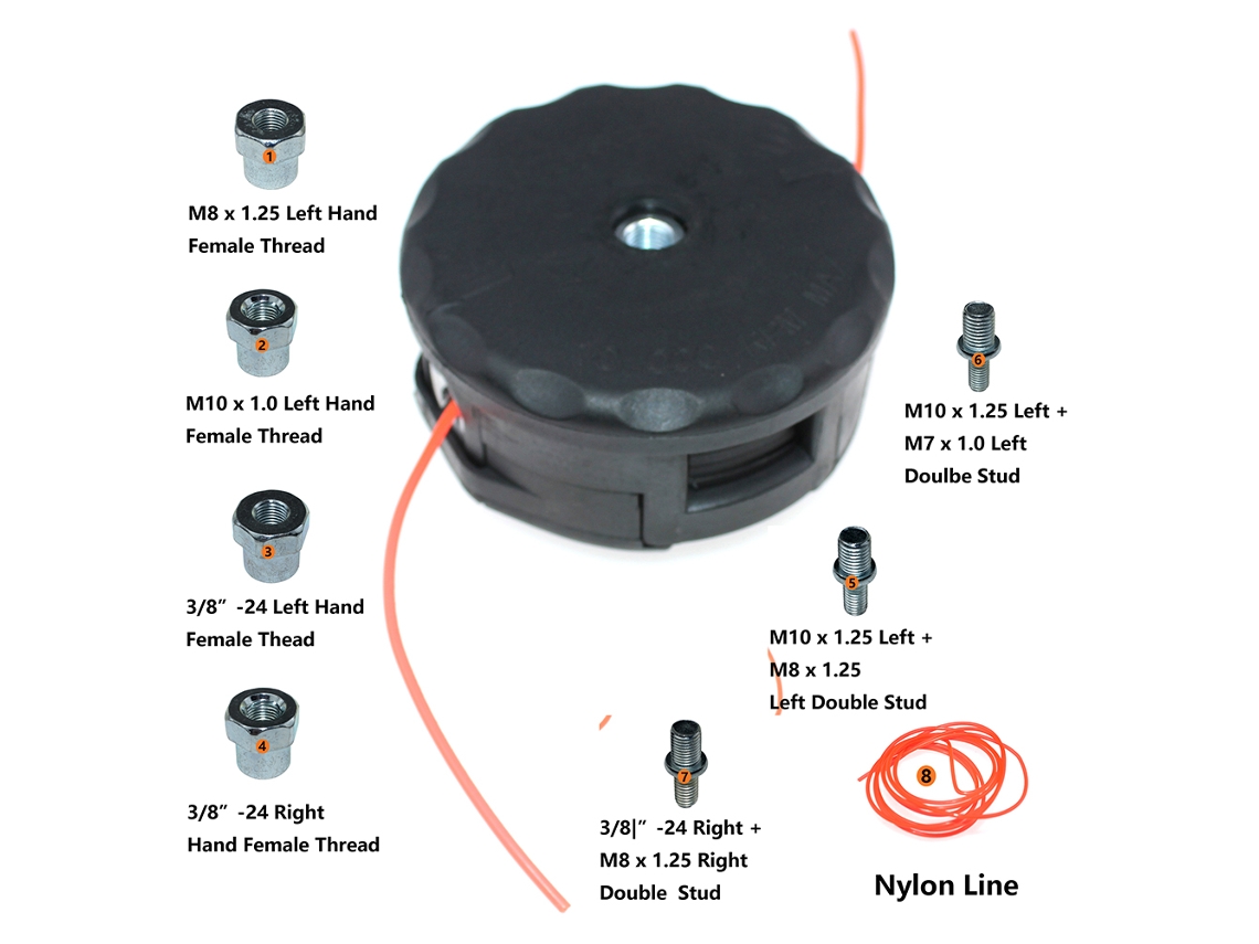 Cabezal de corte universal Speed Feed 400 para Dolmar, Honda, Kawasaki, Maruyama, Homelite, Snapper Solo, Tanaka, John Deere, Toro, Troy Bilt, Lahdek