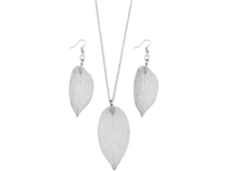 Conjunto De Collar, Pendientes Y Colgante, Joyería De Oro De Primera Calidad, Diseño De Hoja Natural, Regalo De Navidad O San Valentín, Mate