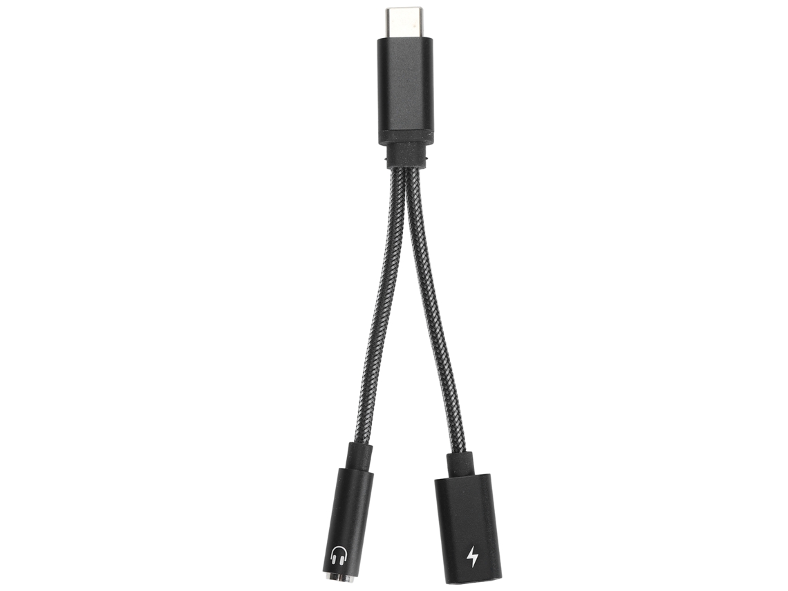 Adaptador USB-C EOOCOO (conector de auriculares de 3,5 mm para carga USB-C)