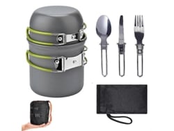 Rebe-kit De Cocina De Camping Con Estufa, Set Mini De Cocina Portátil Para Camping