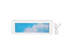 Lámpara de mesa nocturna táctil con 3 niveles de intensidad, recargable por USB.