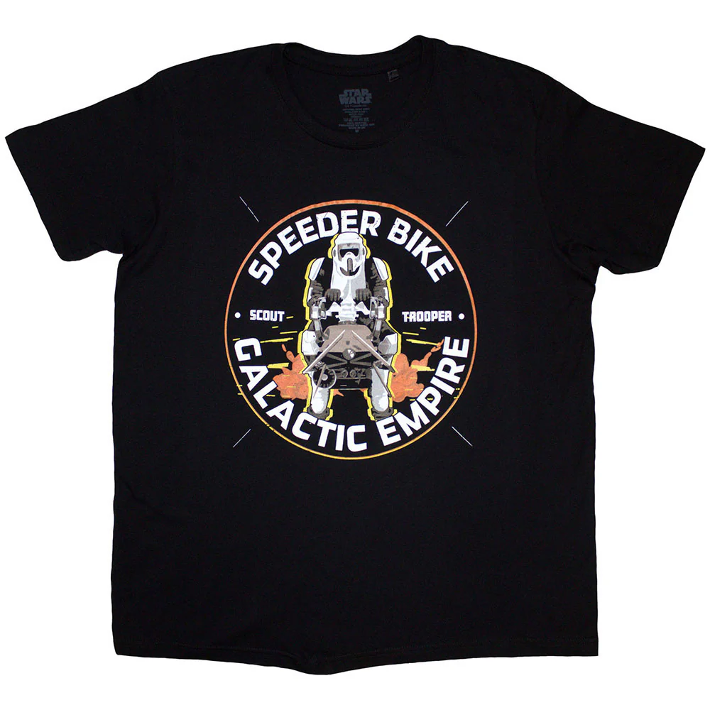 Rockinstone Star Wars Speeder Bike Galactic Empire Camiseta Classic（l）