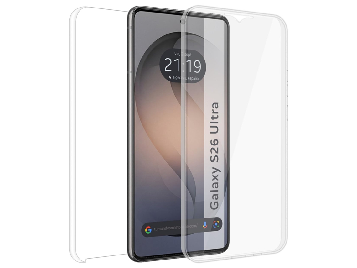 Funda Doble Transparente Pc Tpu Full Body 360 Para Samsung Galaxy S26 Ultra 5g