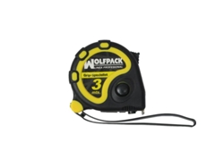 Flexometro 3 metros con freno WOLFPACK LINEA PROFESIONAL grip special