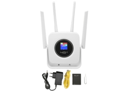 Router Inalámbrico Móvil 4g Lte Wifi Hotspot De 300 Mbps Con Ranura Para Tarjeta Sim Para Europa (enchufe Ue) Blanco