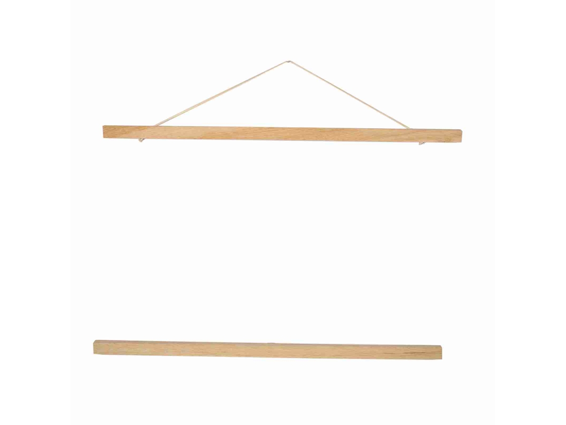Marco magnético Baok para pósteres DIY, soporte para arte, madera blanca, 50 cm