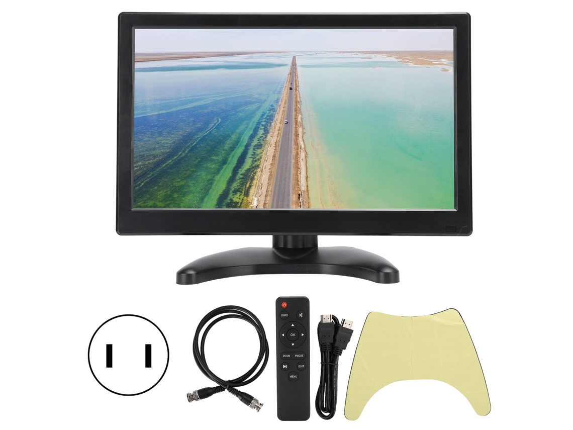 Monitor Portátil Ips De 11.6 Pulgadas Hdmi Vga Av Usb Bnc Con Montaje En Pared 1366x768p