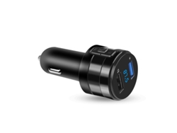 Transmisor de FM YIZHOOD X20 3.1A Bluetooth MP3 Handsfree Car Kit Radio DVR USB dual negro