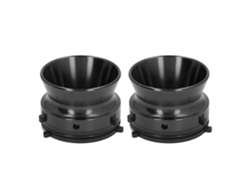 1 Par De Adaptadores De Buje Nab De Aleación De Aluminio Pulido, Apertura De 10 Pulgadas, Universales Para Studer Revox Akai Teac, Color Negro.