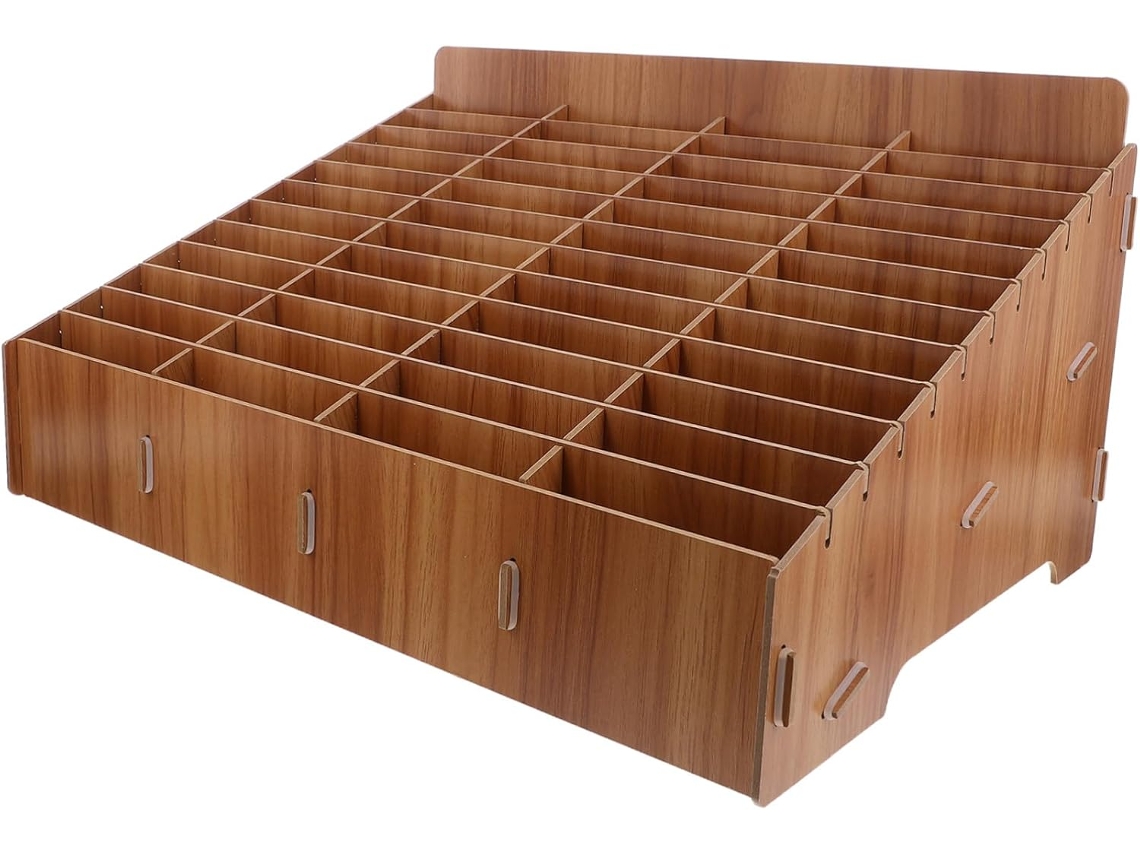 Caja De Madera Para Guardar Teléfonos Móviles, Organizador Multiusos