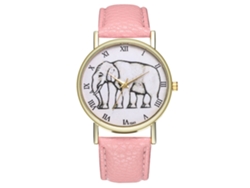 Reloj De Pulsera Para Parejas Zhoulianfa Con Correa De Pu Y Movimiento De Cuarzo (rosa)