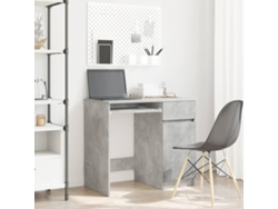Escritorio | Mesa | Escritorio 86x49x76 cm Derivados de madera Cemento gris