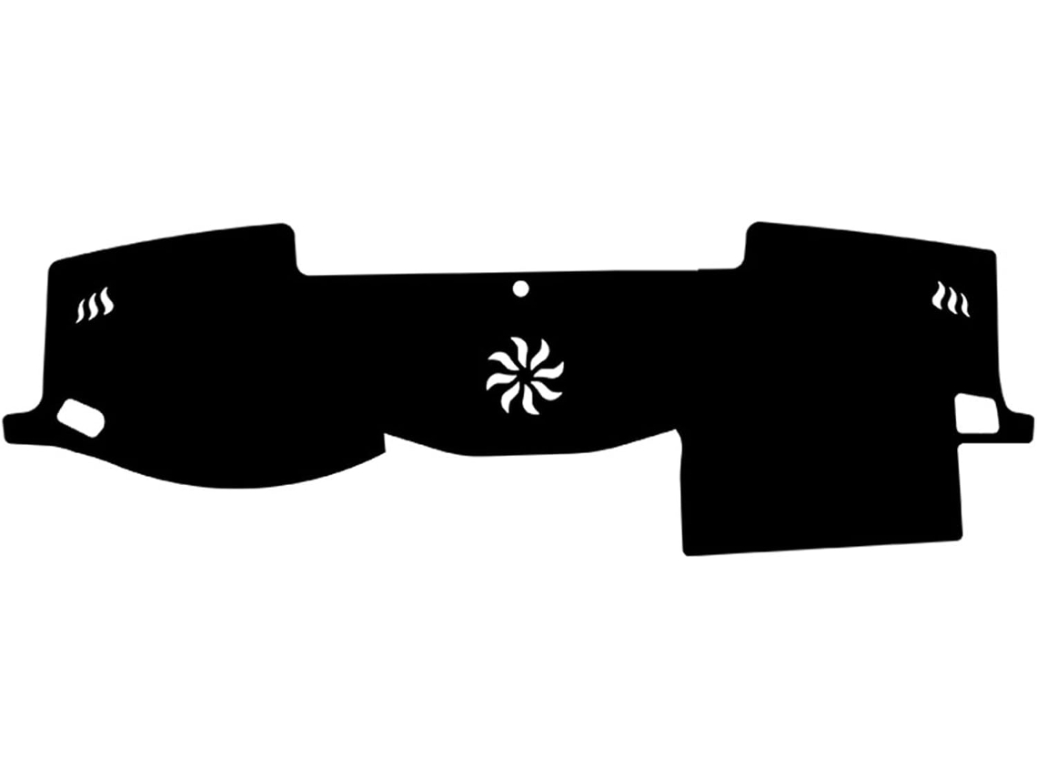 Alfombrilla Protectora De Cuero Y Fibra Carbono Para El Salpicadero Del Toyota Land Cruiser 2007-2021 (negro,