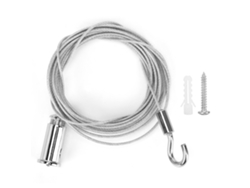 2026-aro De Acero Cable Techo Fixture Lámpara Colgante Accesorios De Iluminación