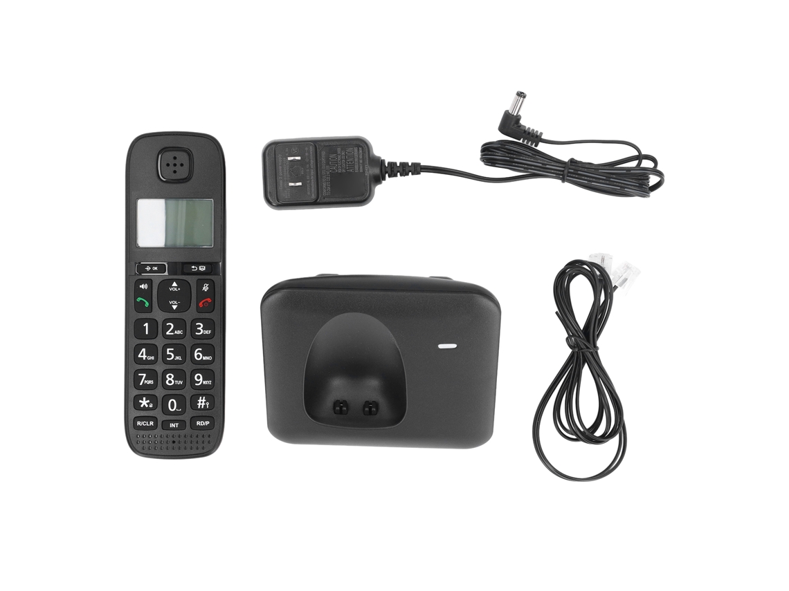 Teléfono Inalámbrico Con Identificador De Llamadas, Pantalla Lcd De 1,6 Pulgadas, Enchufe Estadounidense, Compatible Con Múltiples Dispositivos.