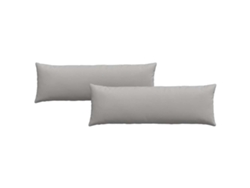 Cojines De Sofá 2 Uds Gris Nube 120 X 40 Cm Tela