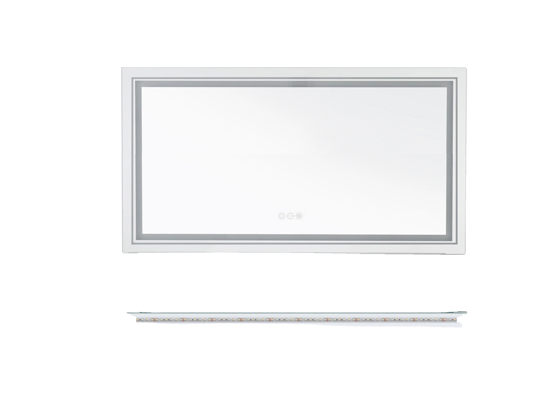 Espejo de baño con luces LED, tecnología antivaho, 120 x 80 cm (OEM)