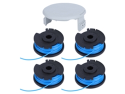Juego De 4 Carretes Con Tapa Para Accesorios De Cortacésped Ryobi Ac14rl3a Y Ac80rl3.