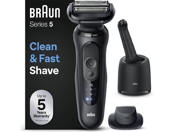 Máquina de Afeitar Eléctrica BRAUN Series 5 52-N7200CC (Negro)
