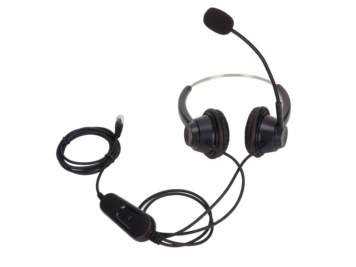 Auriculares Binaurales Para Negocios H360drj9mva Rj9 Con Micrófono, Volumen Ajustable Y Secuencia