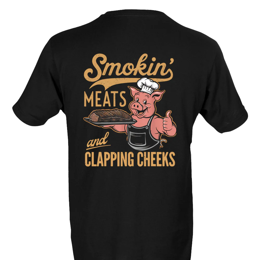 Smoked Meats Slapped Cheeks T-shirt Unisex Rockinstone Size:m