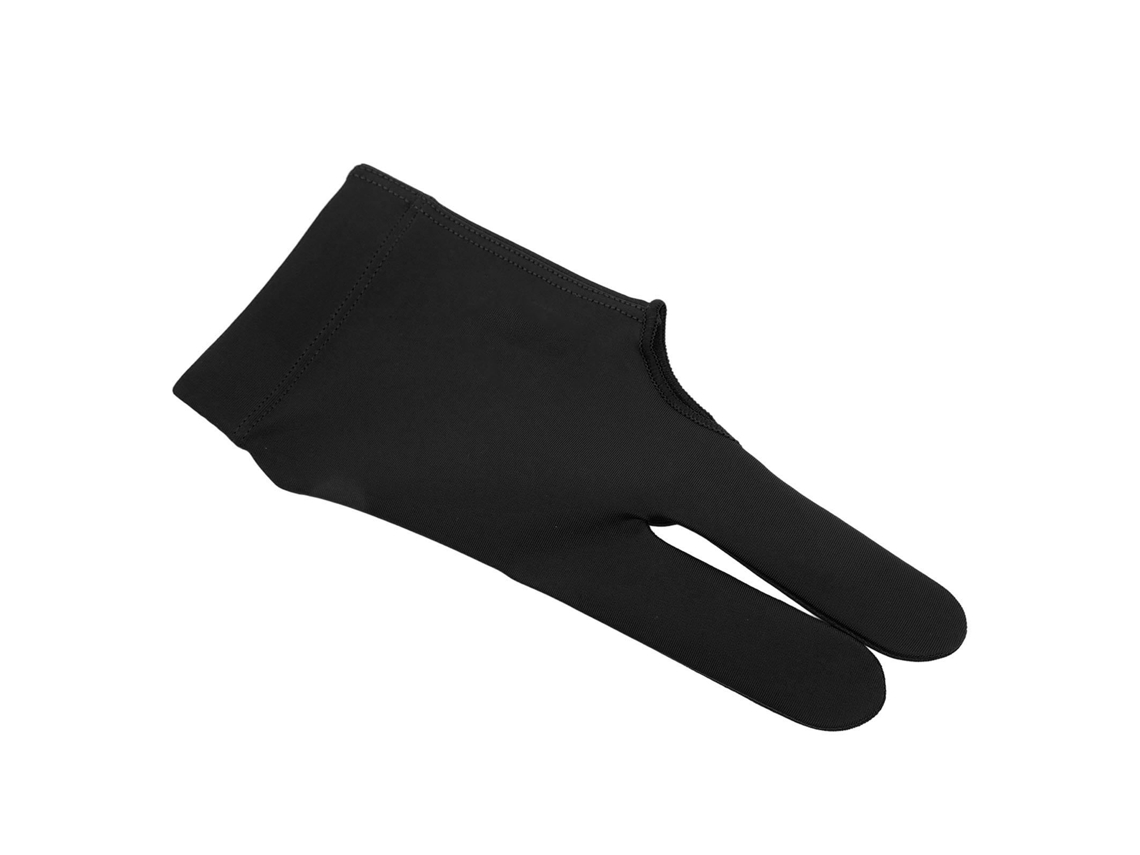Guantes De Billar De Tres Dedos, Para Mano Izquierda, Talla Mediana, De Fibra De Poliuretano Negra, Para Tiro Con Taco.