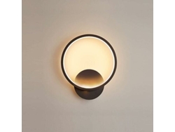 Lâmpada De Parede Interna Led 14w Preto Luz Quente Moderna Quarto Sala De Estar Escadas Corredores Ca 220v