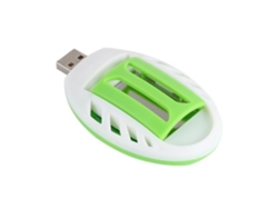 Repelente De Mosquitos Repelente De Mosquitos Eléctrico Portátil Calentador De Incienso Usb Verde Blanco Plástico Moc YWEI