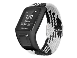 Correa de nailon trenzada ajustable con funda Ly para bicicleta eléctrica TomTom Runner 2/3/Spark/Adventurer
