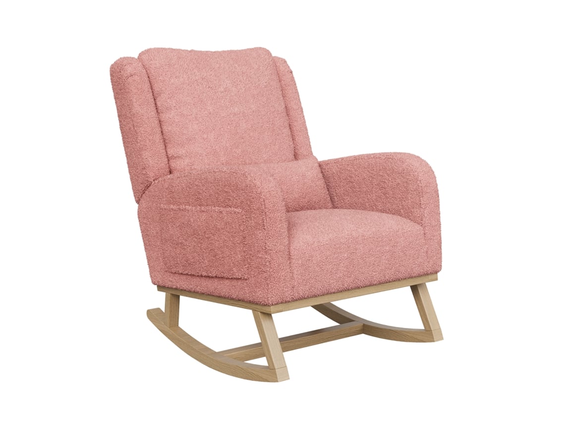 Cadeira De Balanço, Pelúcia De Ursinho, Rosa, Ergonômica, Cadeira Confortável Com Encosto