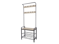 Perchero de Pie VINTHERA Moa Acero Negro 72x34x183 cm