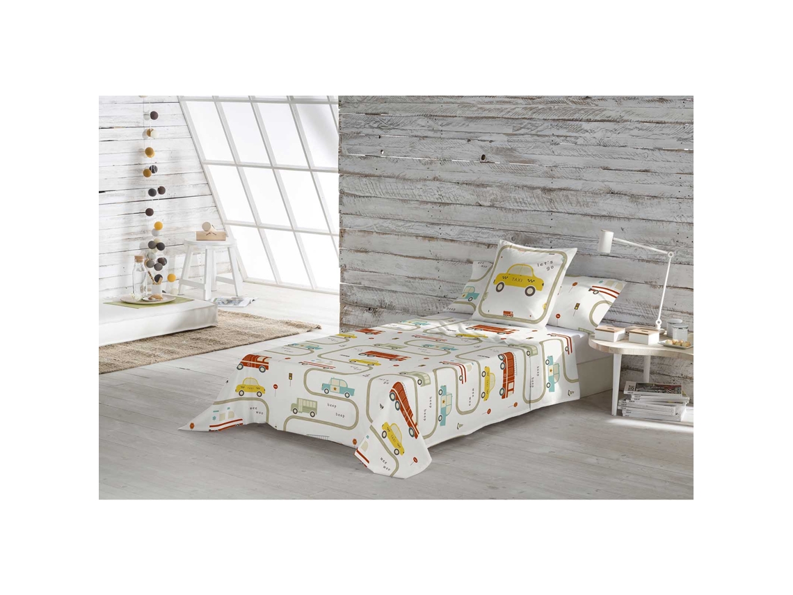 Sábana Encimera Con Funda De Almohada Cama 90 Algodón Extra Suave Fabricado En España Grem COOL KIDS