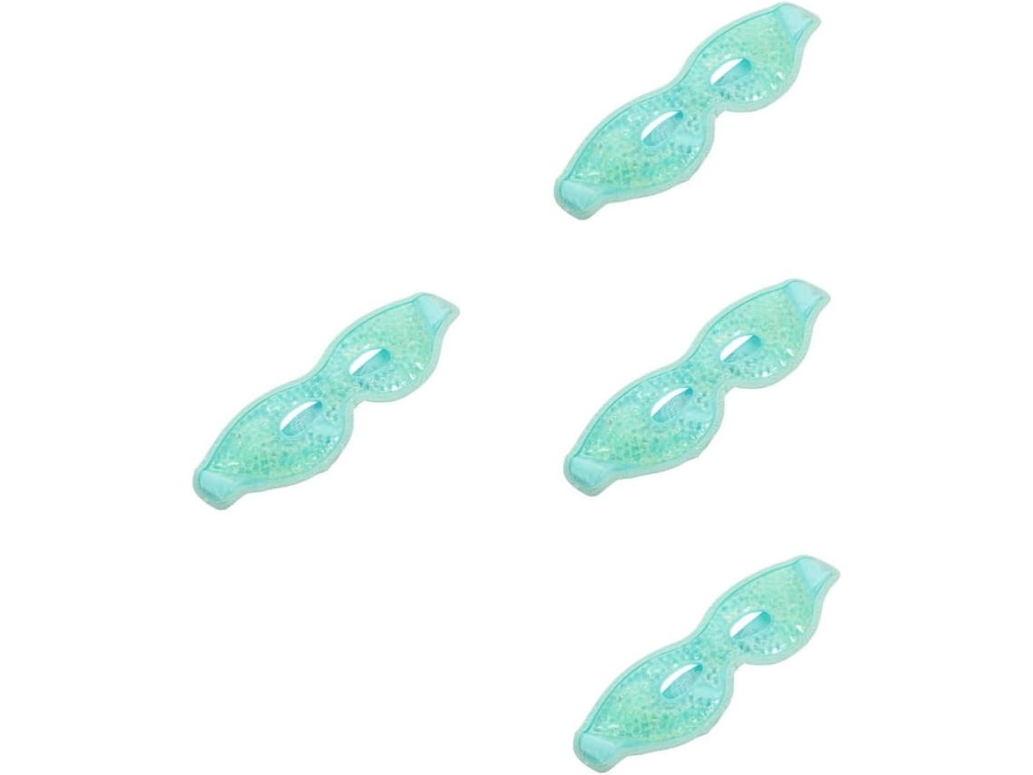 Mascarilla de gel refrescante para el contorno de ojos, 4 unidades, cobertura refrescante y masaje ocular.