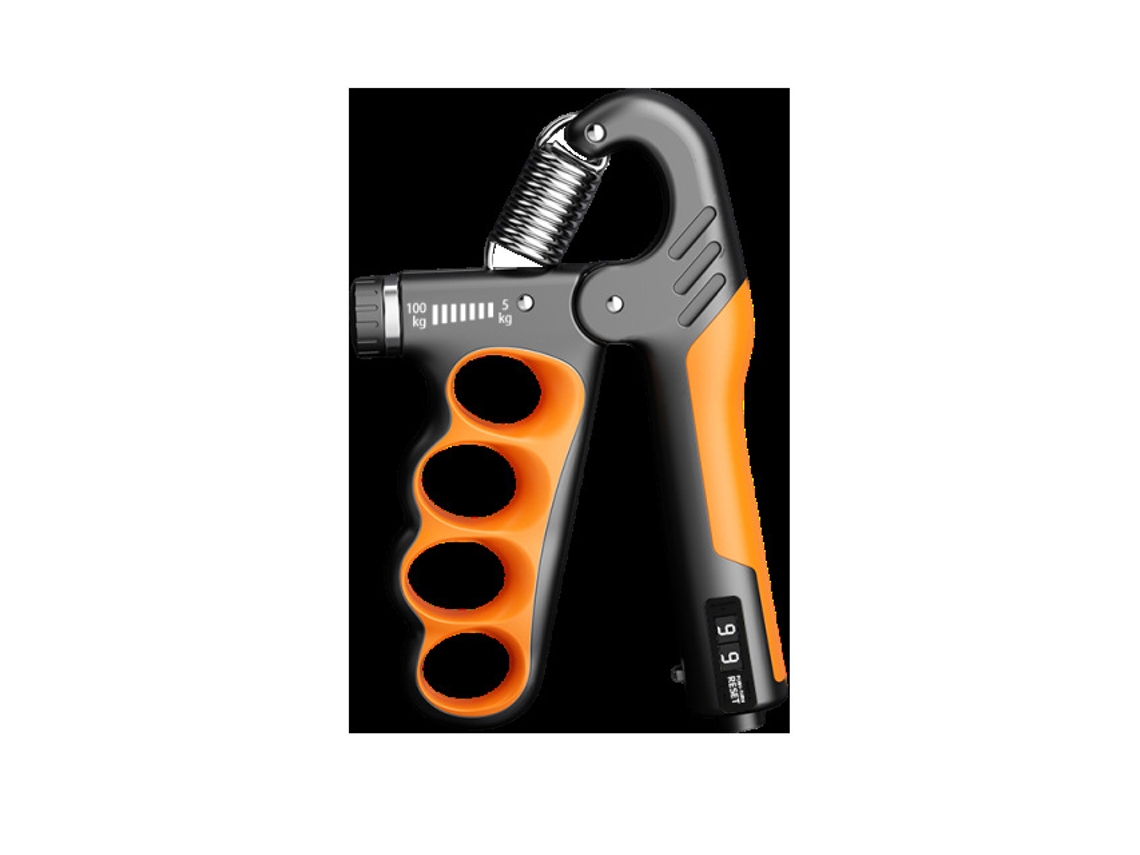 Contador electrónico ajustable MDUG para comprobadores de fuerza de agarre manual con contador mecánico naranja de cinco dedos