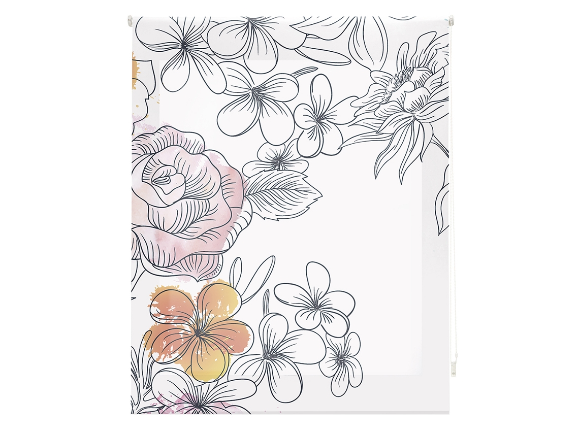 Estor Enrollable HAPPYSTOR Flores 2 Estampado Digital Fantasia E98036 180x180 cm