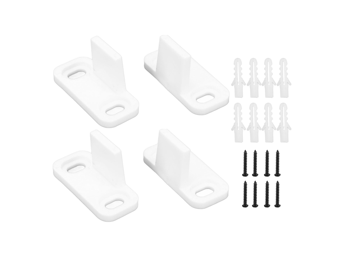Juego De 2 Pestillos Para Puertas De Granja, Acero Al Carbono, Plástico Blanco, Accesorios De Herrajes Para Armarios De Dormitorios Y Hoteles.