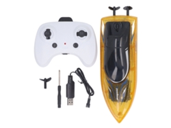 2026-barco De Control Remoto Eléctrico Impermeable Con Luces Led Reseteo Automático Alto Velocidad Para Niños Amarillo