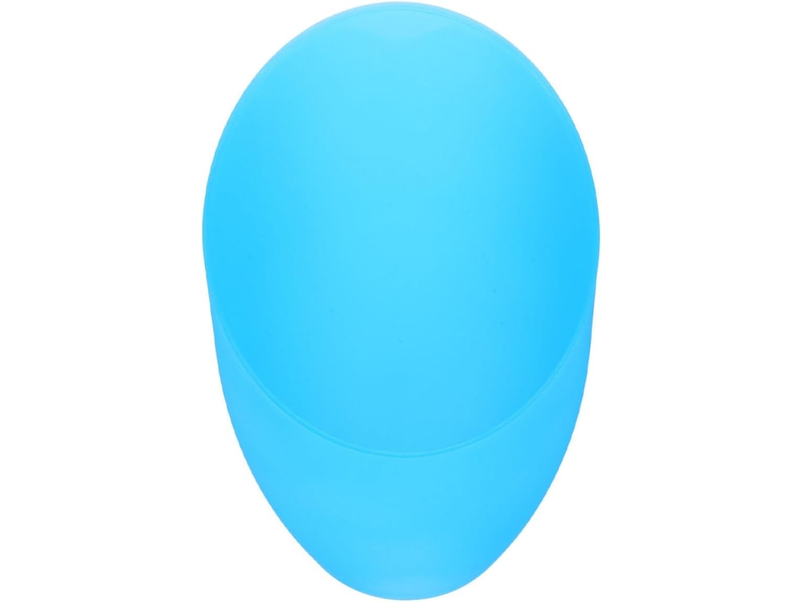 Pantalla decorativa de plástico azul, con forma de herradura inclinada, de 32 mm de diámetro.