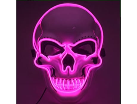 Halloween demon slayer topeng lampu led anime fox skeleton cosplay pesta rave dekorasi topeng mainan untuk anak-anak dewasa hadiah halloween