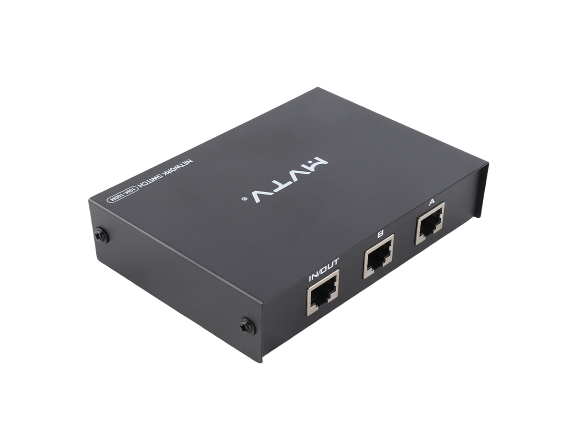 Switch De Rede Rj45 Seletor Divisor Hub 2 Em 1 Out 1 Em 2 Out 100m 1000m Ethernet Para Casa Preto