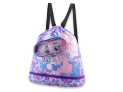 Mochila con cordón ajustable, bolsa de playa impermeable, bolsa para zapatos, bolsa de natación infantil, rosa y violeta*