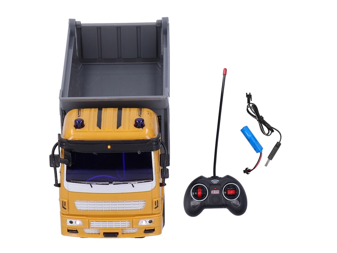 Coche De Ingeniería Rc 1:30 Con Control Remoto, Luz Y Música - Juguete Educativo Para Niños