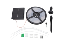 2026-cinta De Luces Solares Impermeable 5m 100led Para Jardín Exterior Decoración Cesped